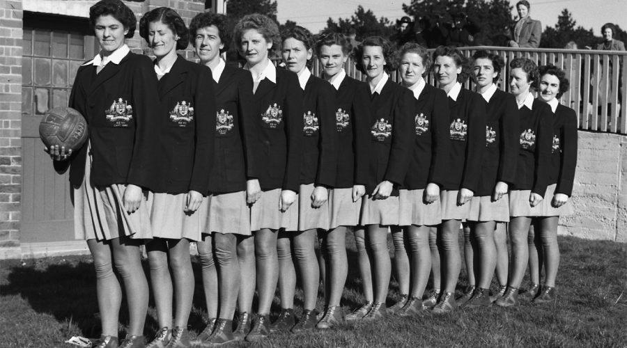 1948, Australian Team in their official blazers and uniform.  